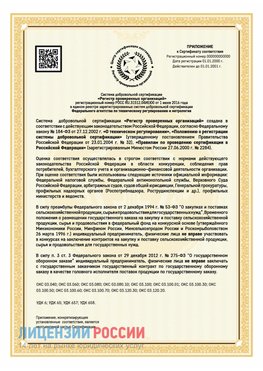 Приложение к сертификату для ИП Канск Сертификат СТО 03.080.02033720.1-2020